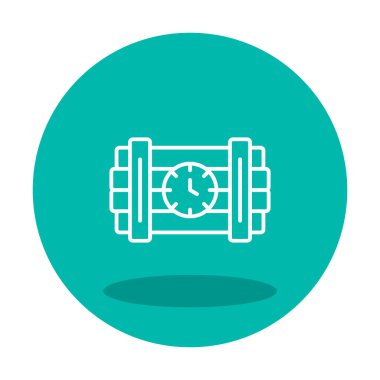 Zaman bombası ikonu vektör illüstrasyonu.