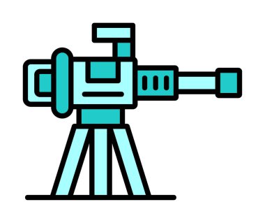Makine Tüfeği vektör illüstrasyonu