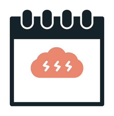 Takvim simgesi, vektör illüstrasyonu basit tasarım