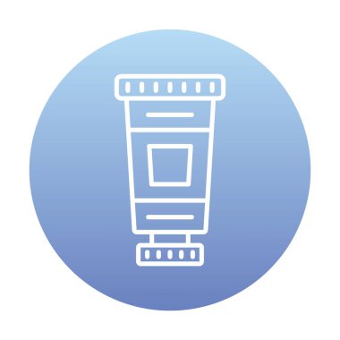 Modern Yağlı Boya simgesinin vektör çizimi                      