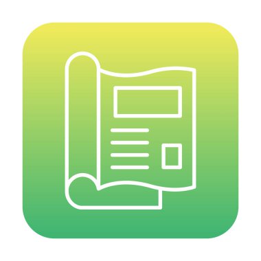 dergi simgesi, vektör illüstrasyonu basit tasarım