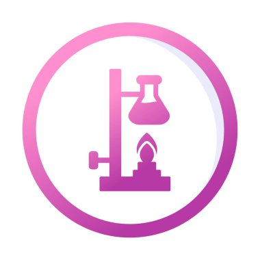 Basit Kimyasal Deney simgesi, vektör çizimi