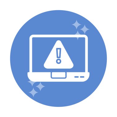 Hata vektör çizimi, Konsept ve grafik tasarım için Adware vektör çizgisi simgesi. 