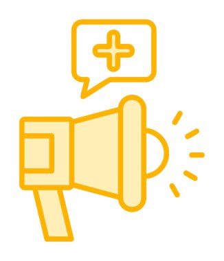 Basit Pazarlama Kampanyası simgesi, vektör illüstrasyonu