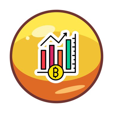 Basit Analitik simge, vektör illüstrasyonu