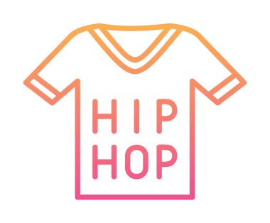 Hip hop metniyle Jersey, vektör illüstrasyonu  