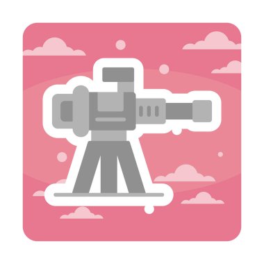 Makine Tüfeği vektör illüstrasyonu