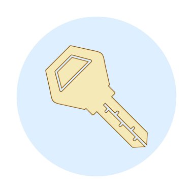 Araba anahtarı simgesi. düz dizayn. vektör illüstrasyonu 