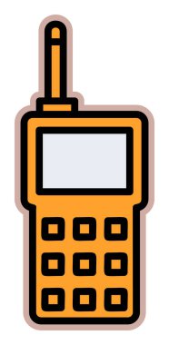 walkie talkie modern ikon vektör çizimi                                