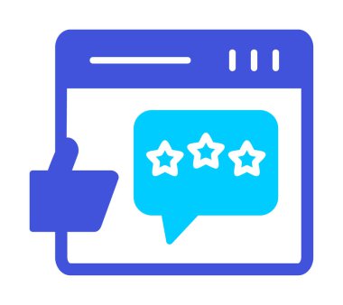 Basit düz geribildirim simgesi vektör illüstrasyon tasarımı