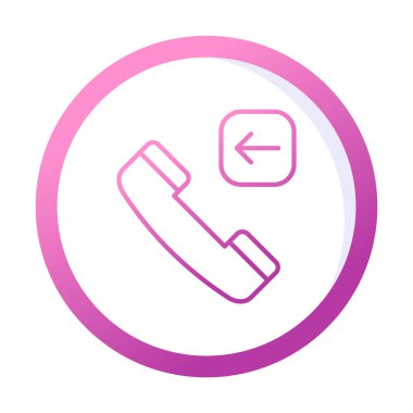 Basit düz gelen arama simgesi vektör illüstrasyon tasarımı