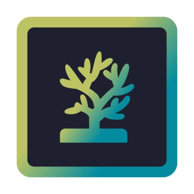 Mercan simgesi vektör illüstrasyonu