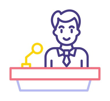 Ders vektör illüstrasyonu. düz biçim. 