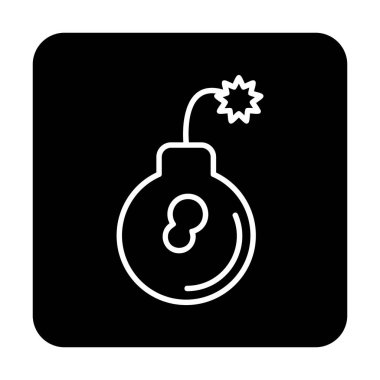 Bomba simgesinin vektör illüstrasyonu