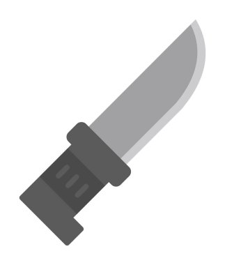 Beyaz arka plan üzerinde izole bıçak simge vektör  