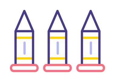 Askeri silah mermileri vektör ikonu. Sembol, logo çizimi. Vektör grafikleri 