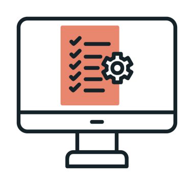 Proje Yönetimi simge vektör çizim