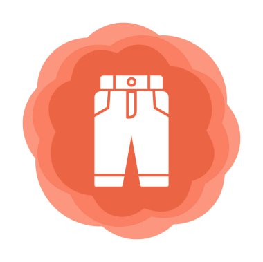 Pantolon. Web simgesi basit illüstrasyon 