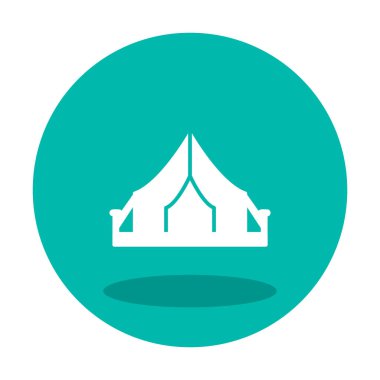 kamp çadırı ikonu vektör illüstrasyonu