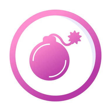 karikatür bombası, vektör illüstrasyonu