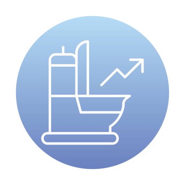 Ok simgesi vektör illüstrasyonlu idrar 