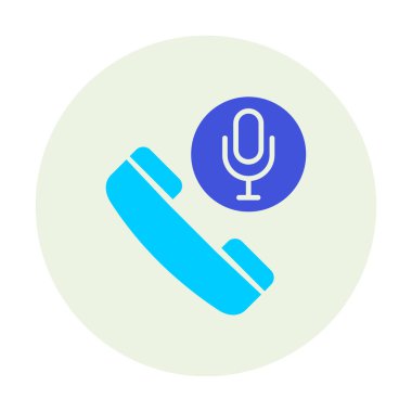 Basit Arama Kaydı simgesi, vektör illüstrasyonu