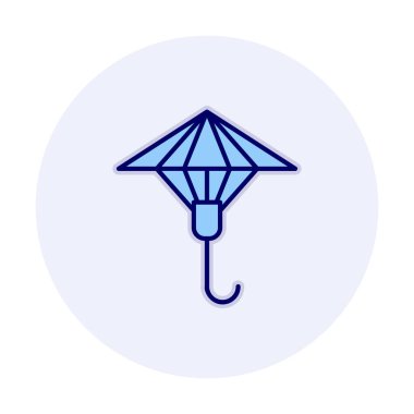 şemsiye simgesi vektör illüstrasyonu 