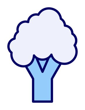 brokoli web simgesi, vektör illüstrasyonu  