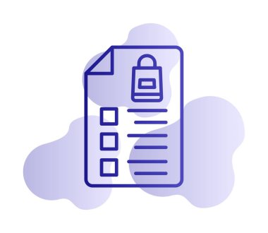 Alışveriş listesi simgesini, illüstrasyon vektör 