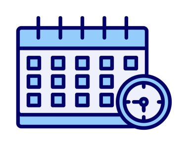 Takvim simgesi. Son teslim tarihi simgesi, vektör illüstrasyon tasarımı