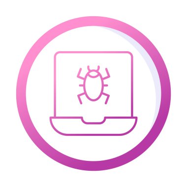 dizüstü bilgisayar simgesi, vektör illüstrasyonu basit tasarım