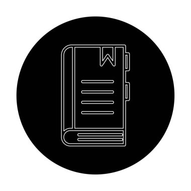 kitap simgesi, vektör illüstrasyonu basit tasarım