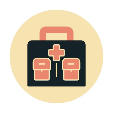 İlk yardım kiti vektör illüstrasyonu