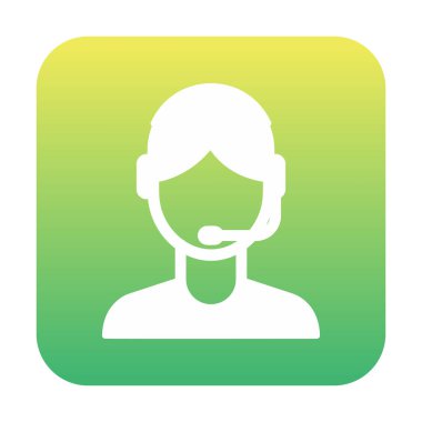 Vektör olarak Müşteri Hizmetleri Ajanı simgesi. logotype