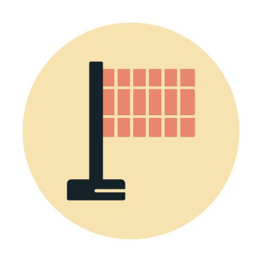 bayrak simgesi, vektör illüstrasyonu basit tasarım