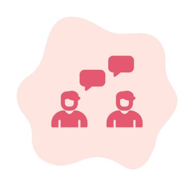 Basit Çalışma İletişim simgesi, vektör illüstrasyonu