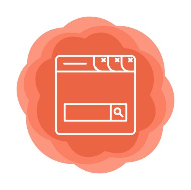 Basit Düz Arama Çubuğu vektör çizimi 