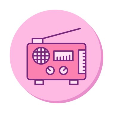 radyo ikonu. özet çizim vektör tasarımı