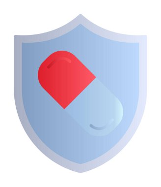 medical shield icon vector illustration 