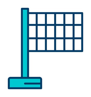 bayrak web simgesi, vektör illüstrasyonu 