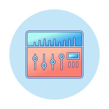 Modern Ses Karıştırıcı simgesinin vektör çizimi              