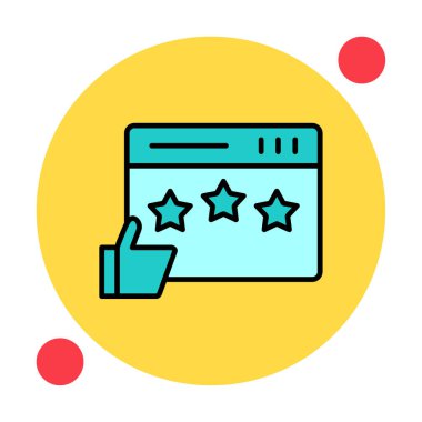 Grafik Gözden Geçirme simgesi vektör çizimi tasarımı