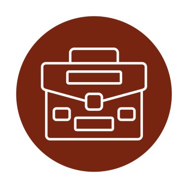 Çanta. Web simgesi basit illüstrasyon  