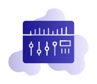 Modern Ses Karıştırıcı simgesinin vektör çizimi              