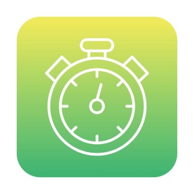 Basit düz kronometre simgesi çizimi