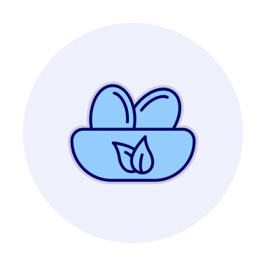 Basit Kuş Yuvası simgesi, vektör illüstrasyonu