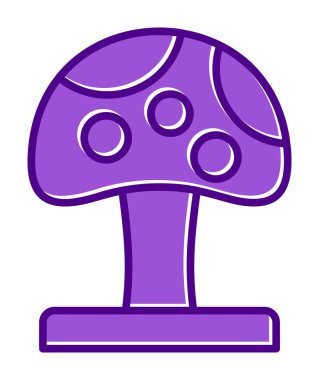 Mushroom icon, vector illustration simple design