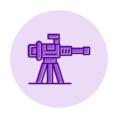 Makine Tüfeği vektör illüstrasyonu