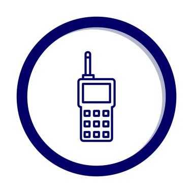 walkie talkie modern ikon vektör çizimi                                