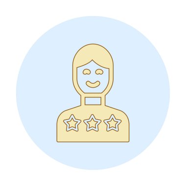 Müşteri memnuniyeti derecelendirme simgesi, vektör illüstrasyonu  